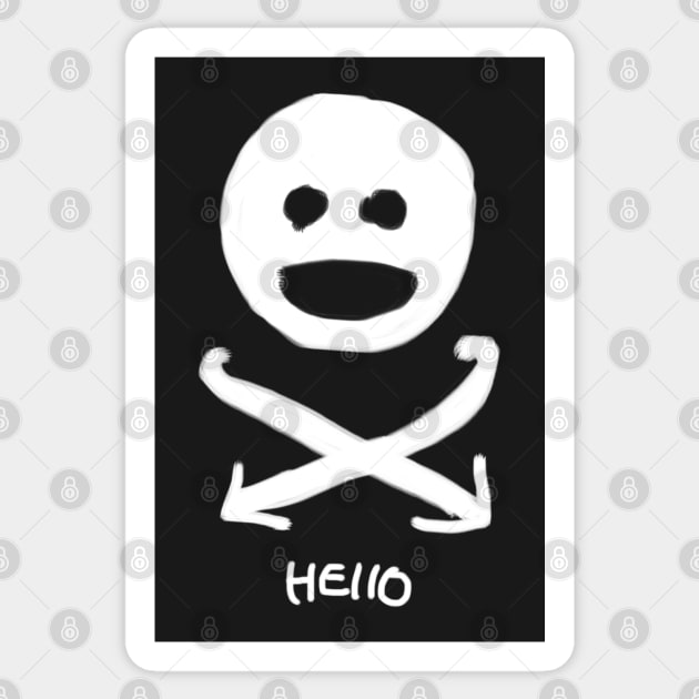 Hello Street People Sticker by onsyourtee